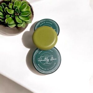 Earth Bound Solid Lotion Bar. Organic beeswax and Tallow